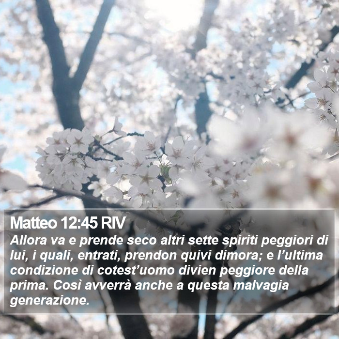 Matteo 12:45 RIV Bible Study