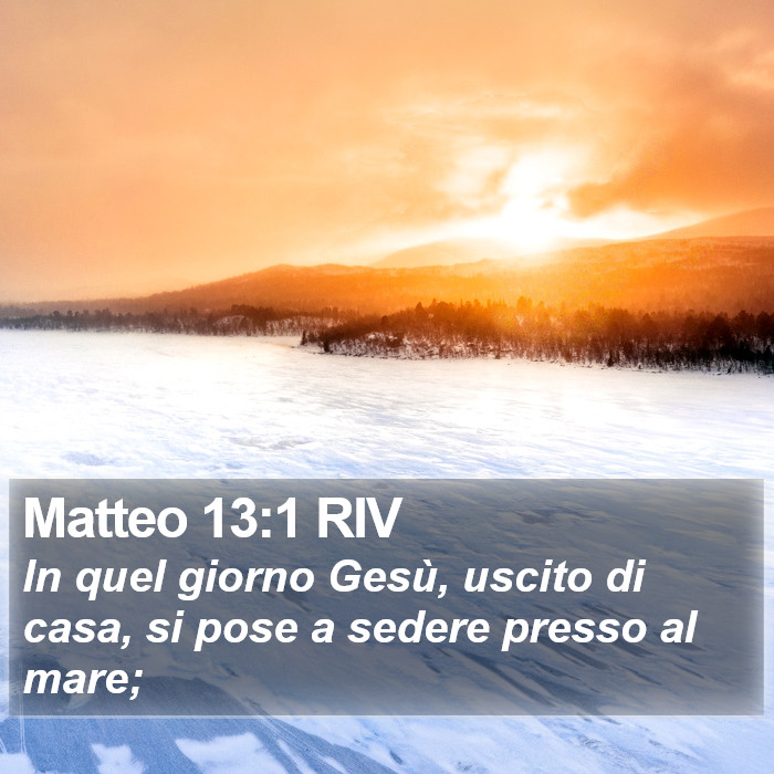 Matteo 13:1 RIV Bible Study