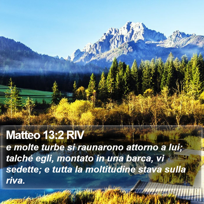 Matteo 13:2 RIV Bible Study