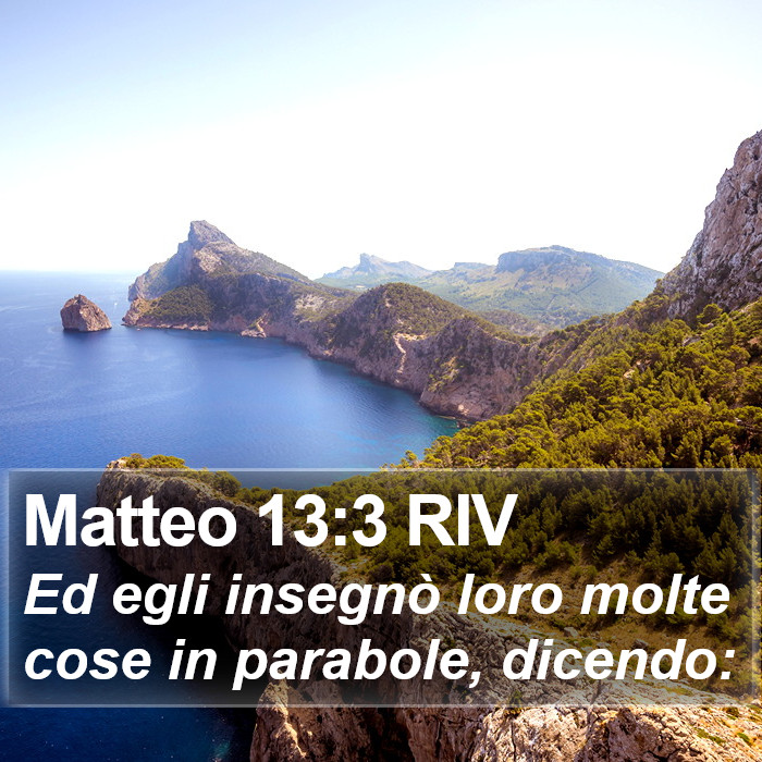 Matteo 13:3 RIV Bible Study