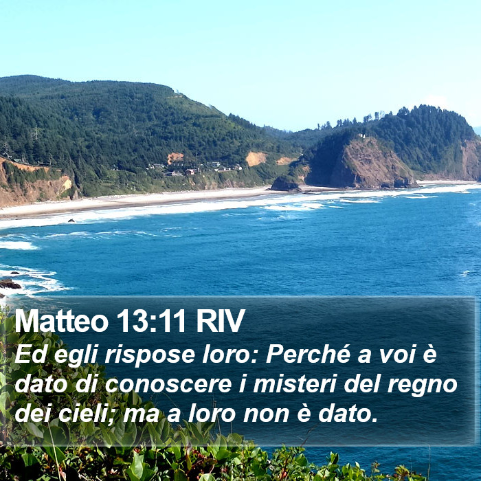 Matteo 13:11 RIV Bible Study