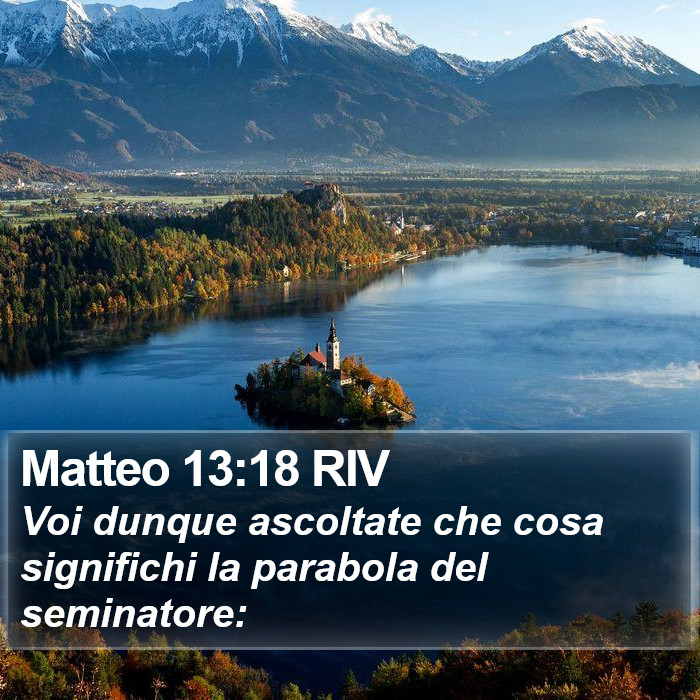 Matteo 13:18 RIV Bible Study