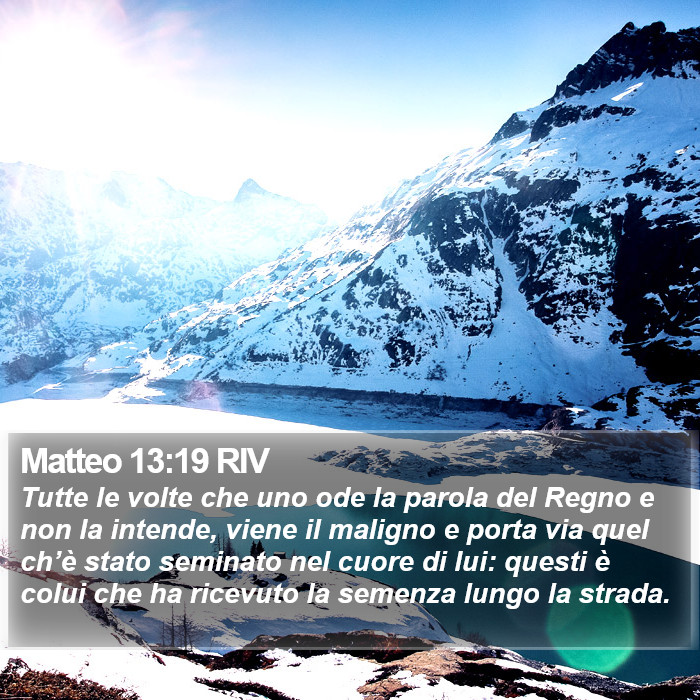 Matteo 13:19 RIV Bible Study