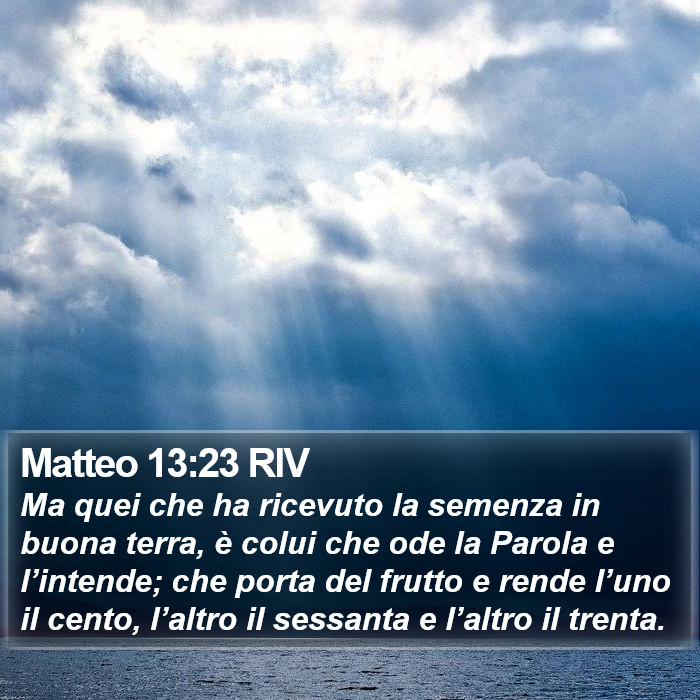 Matteo 13:23 RIV Bible Study