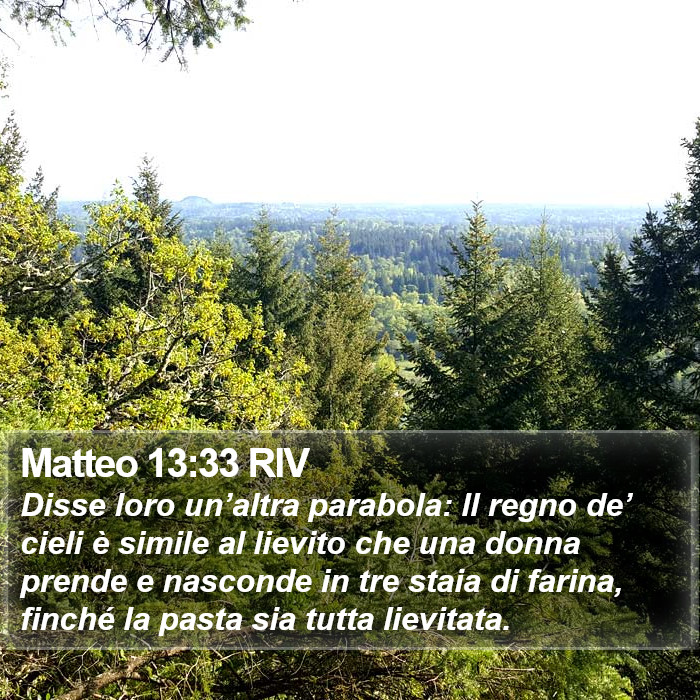 Matteo 13:33 RIV Bible Study