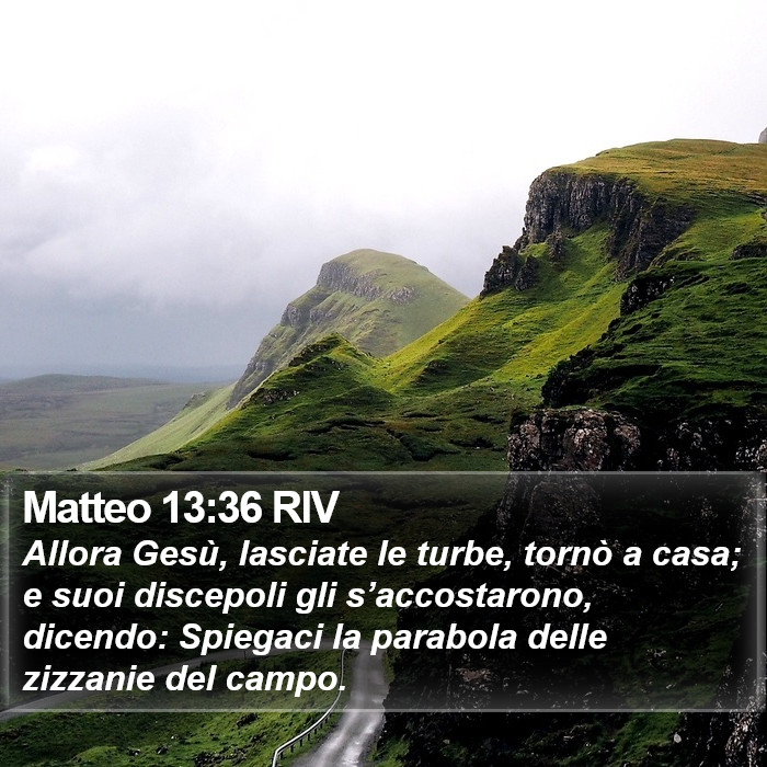 Matteo 13:36 RIV Bible Study