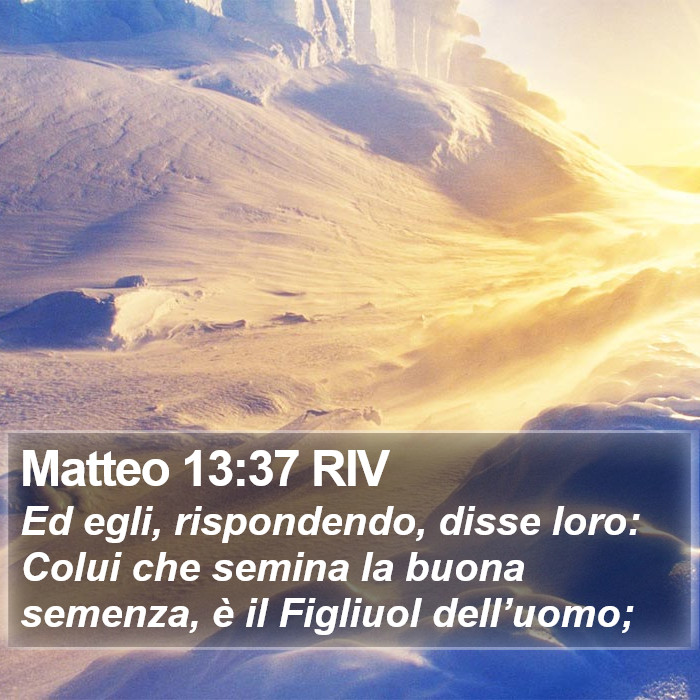 Matteo 13:37 RIV Bible Study