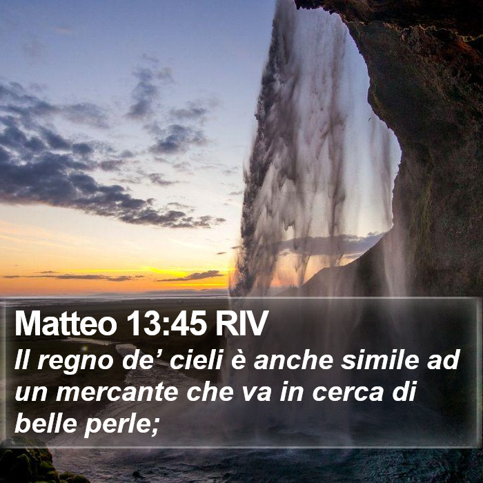 Matteo 13:45 RIV Bible Study