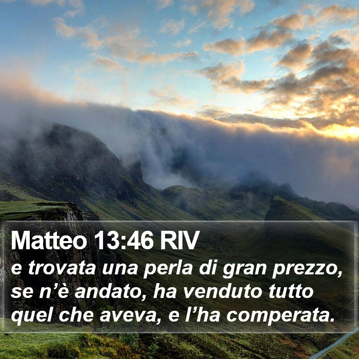 Matteo 13:46 RIV Bible Study