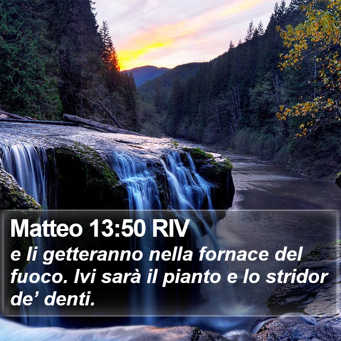 Matteo 13:50 RIV Bible Study