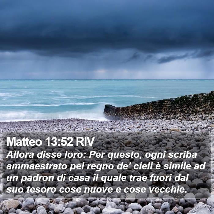 Matteo 13:52 RIV Bible Study