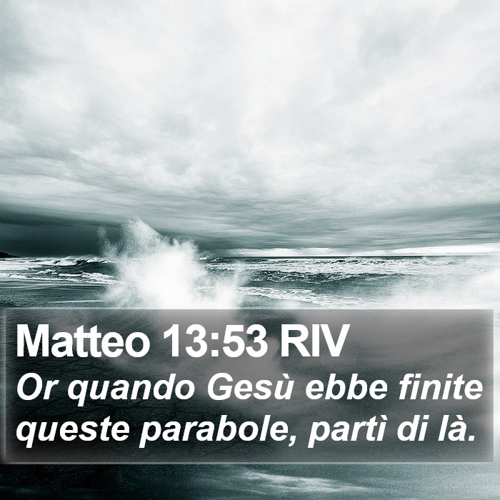 Matteo 13:53 RIV Bible Study