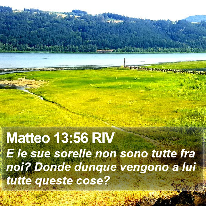 Matteo 13:56 RIV Bible Study