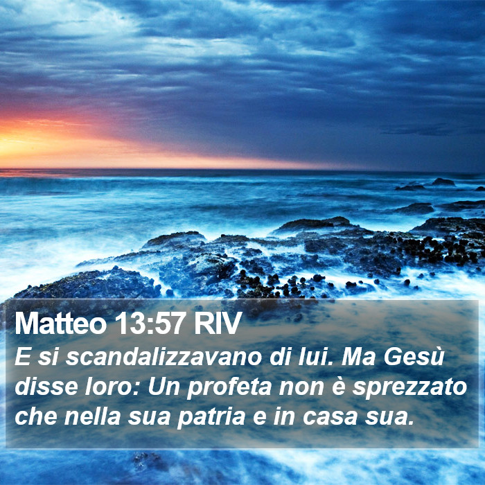 Matteo 13:57 RIV Bible Study