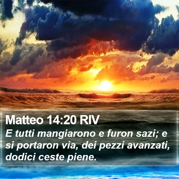 Matteo 14:20 RIV Bible Study