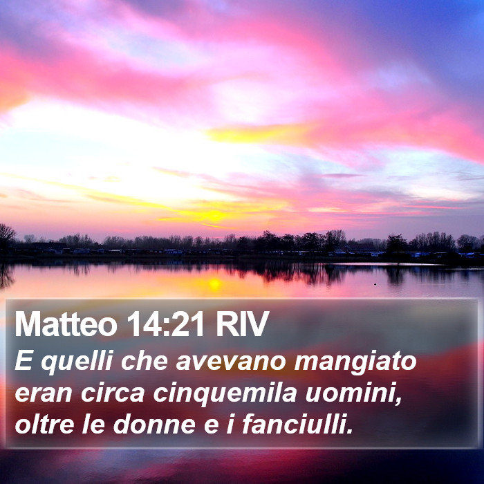 Matteo 14:21 RIV Bible Study