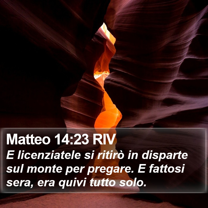 Matteo 14:23 RIV Bible Study