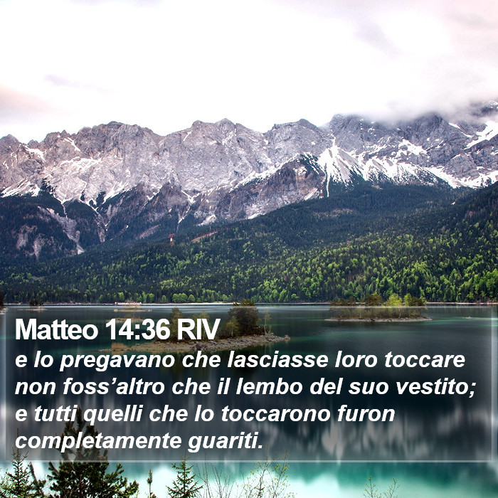 Matteo 14:36 RIV Bible Study