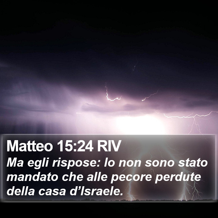 Matteo 15:24 RIV Bible Study