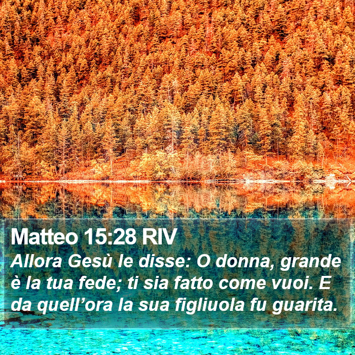 Matteo 15:28 RIV Bible Study