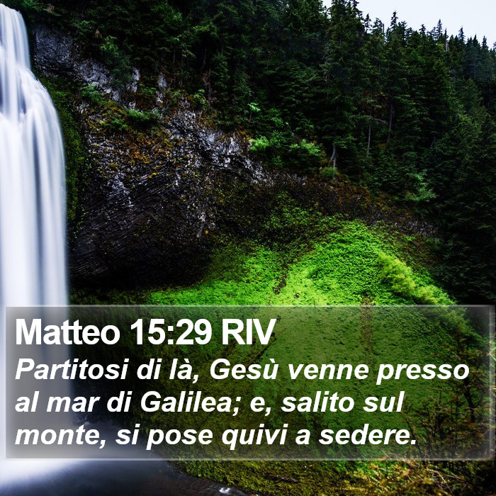 Matteo 15:29 RIV Bible Study
