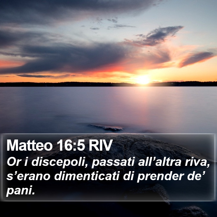 Matteo 16:5 RIV Bible Study