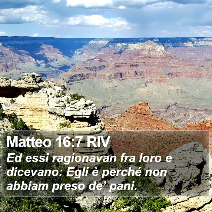Matteo 16:7 RIV Bible Study