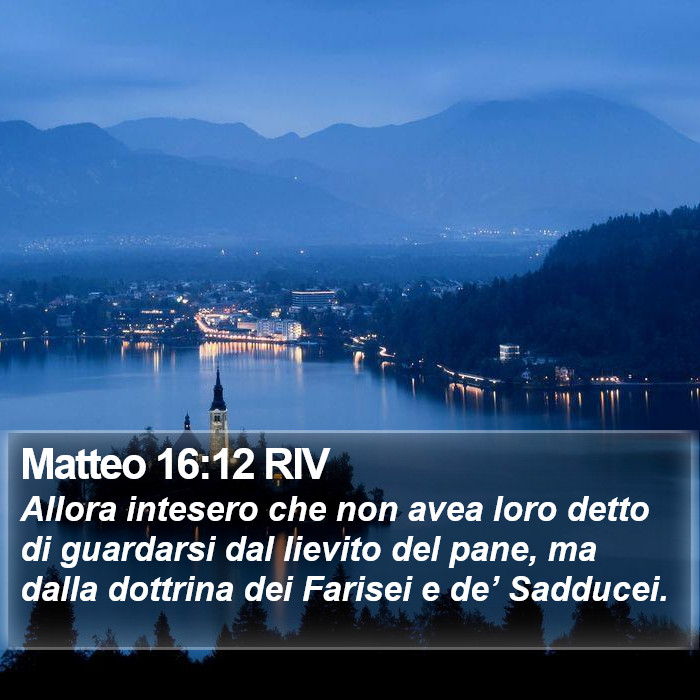 Matteo 16:12 RIV Bible Study