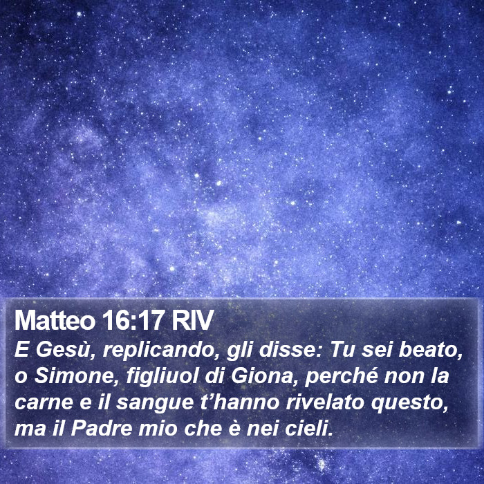 Matteo 16:17 RIV Bible Study