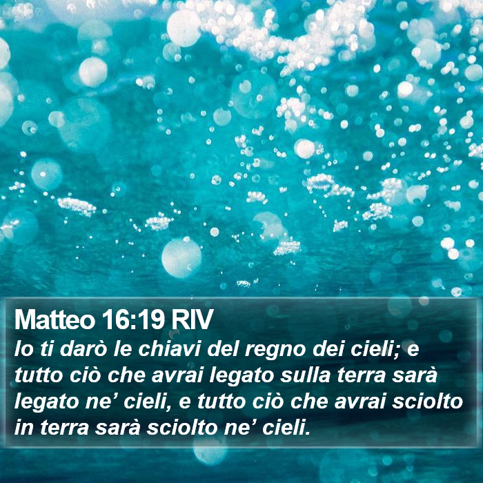 Matteo 16:19 RIV Bible Study