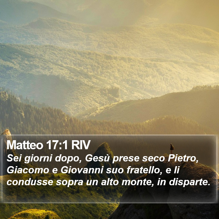 Matteo 17:1 RIV Bible Study