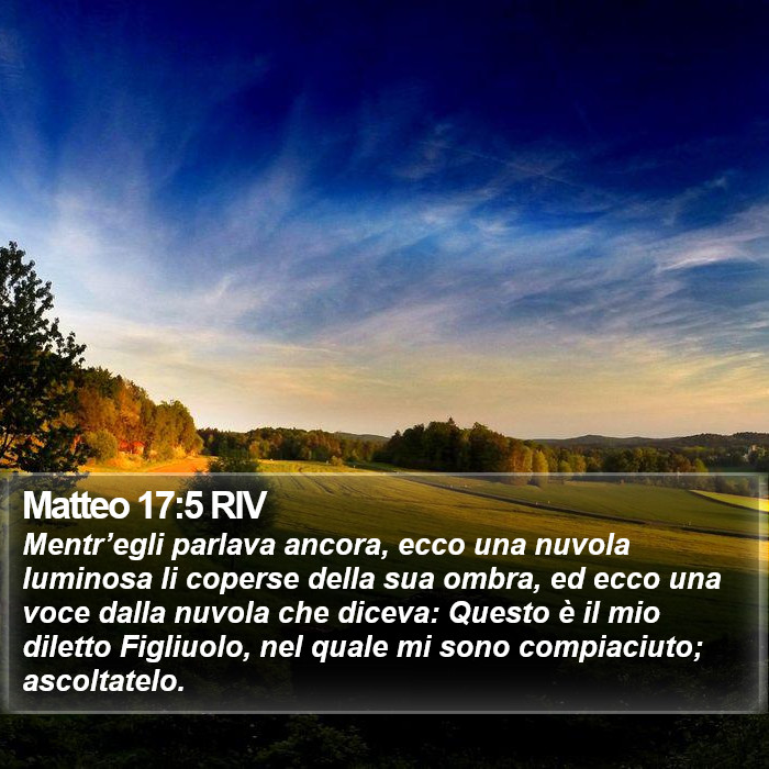 Matteo 17:5 RIV Bible Study