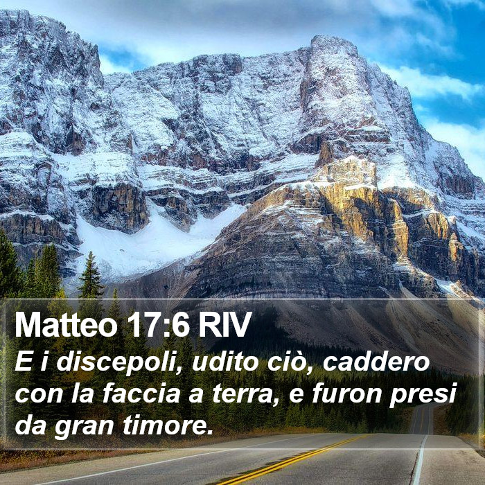 Matteo 17:6 RIV Bible Study