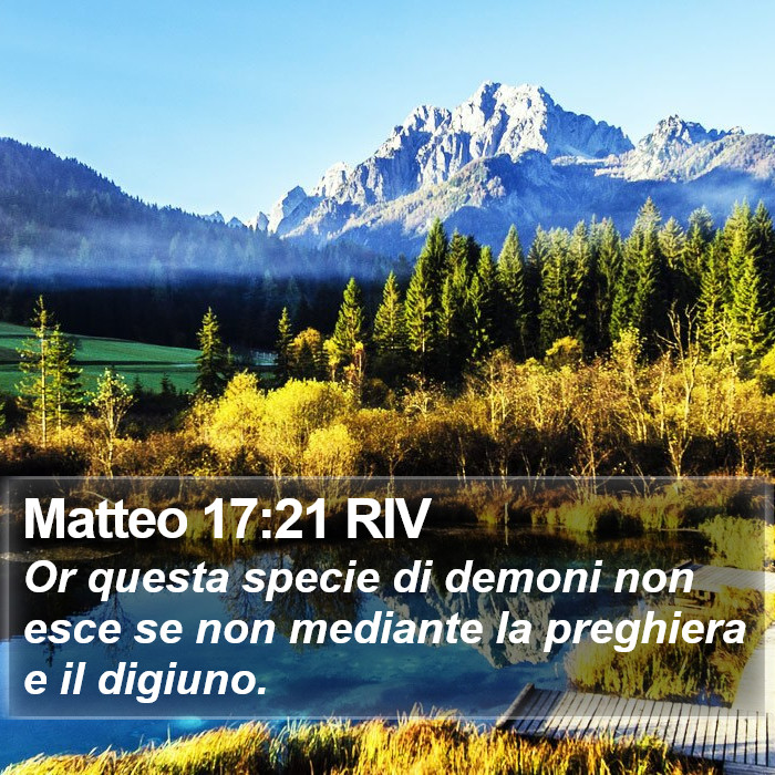 Matteo 17:21 RIV Bible Study