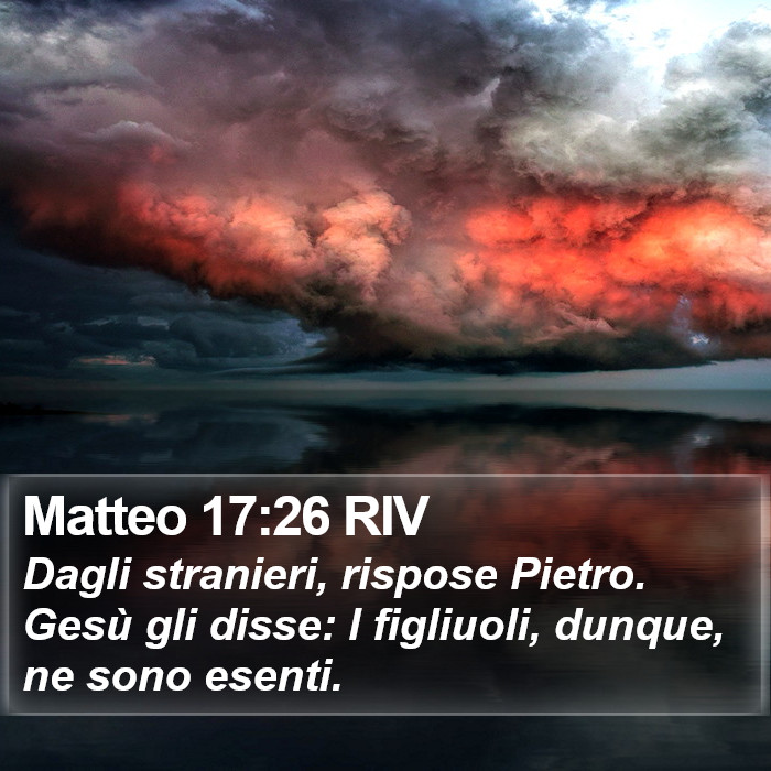 Matteo 17:26 RIV Bible Study