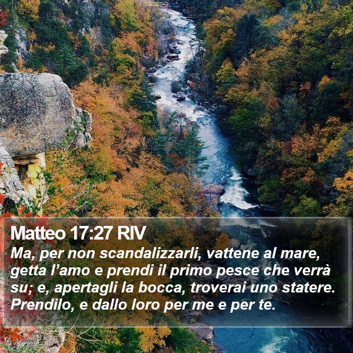 Matteo 17:27 RIV Bible Study