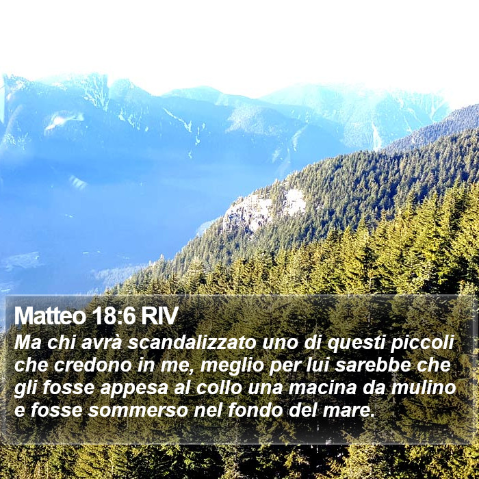 Matteo 18:6 RIV Bible Study
