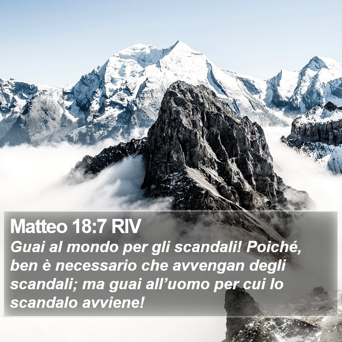 Matteo 18:7 RIV Bible Study