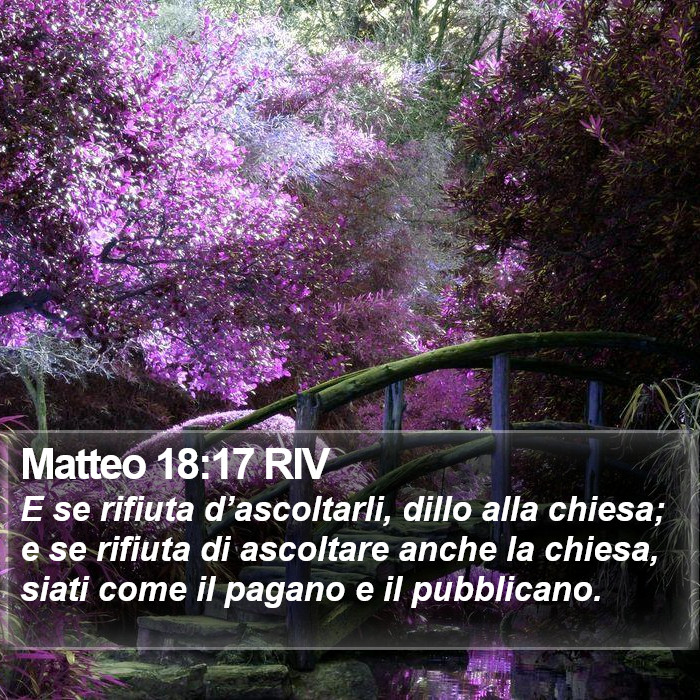 Matteo 18:17 RIV Bible Study