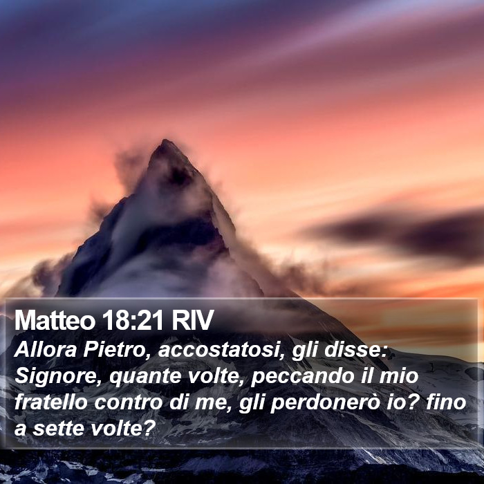 Matteo 18:21 RIV Bible Study