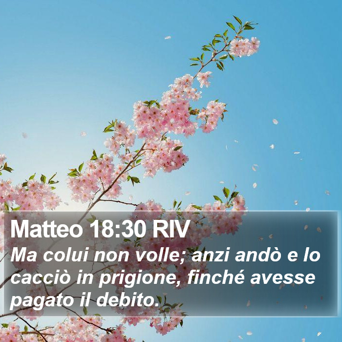 Matteo 18:30 RIV Bible Study