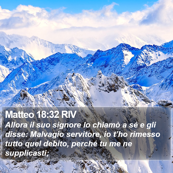 Matteo 18:32 RIV Bible Study