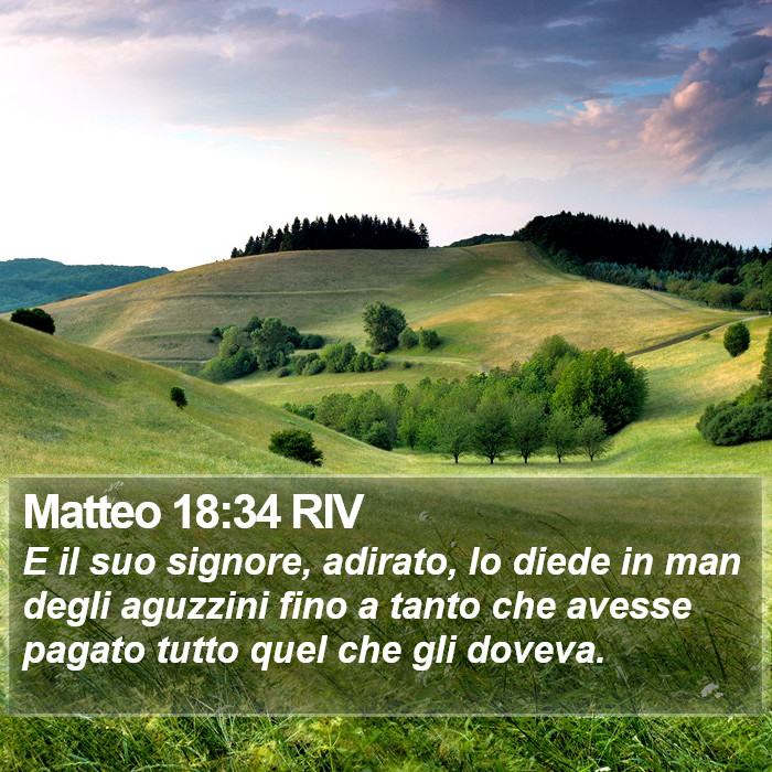 Matteo 18:34 RIV Bible Study