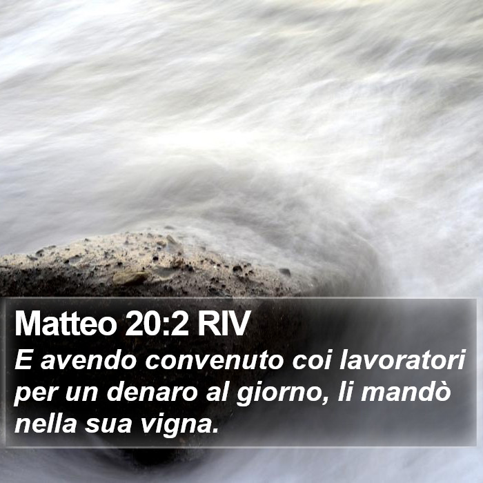 Matteo 20:2 RIV Bible Study