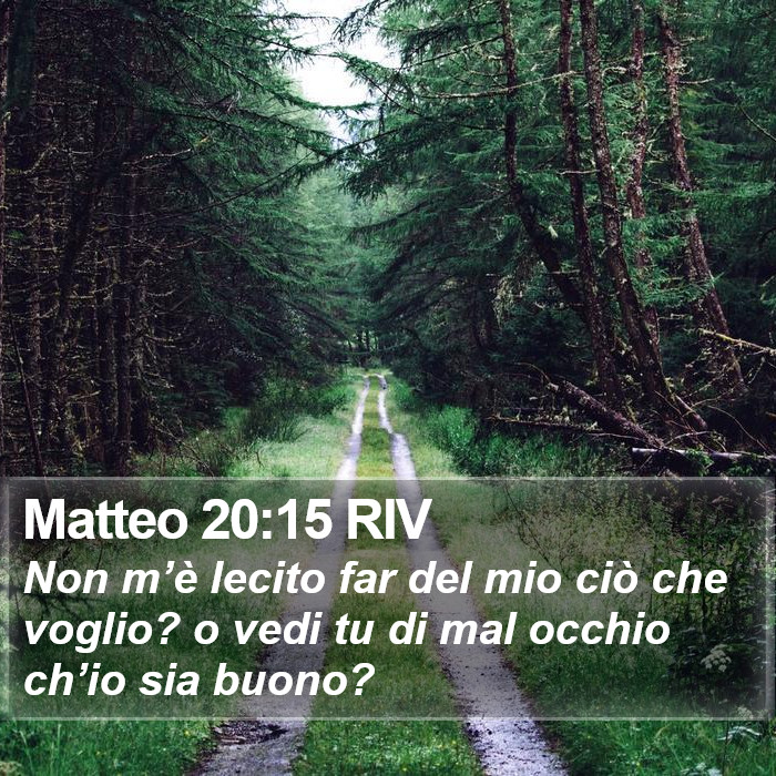 Matteo 20:15 RIV Bible Study