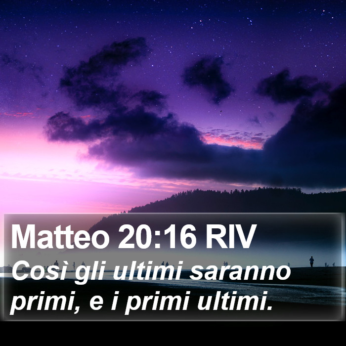 Matteo 20:16 RIV Bible Study