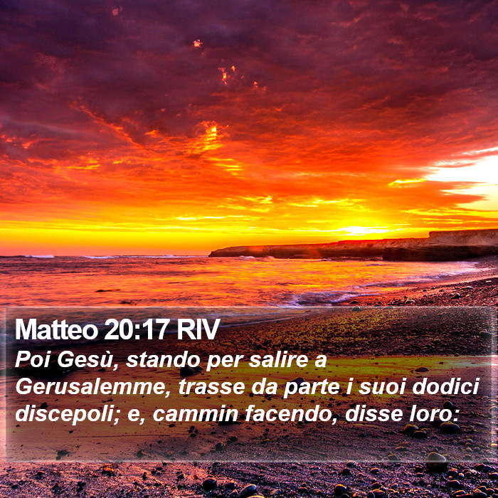 Matteo 20:17 RIV Bible Study