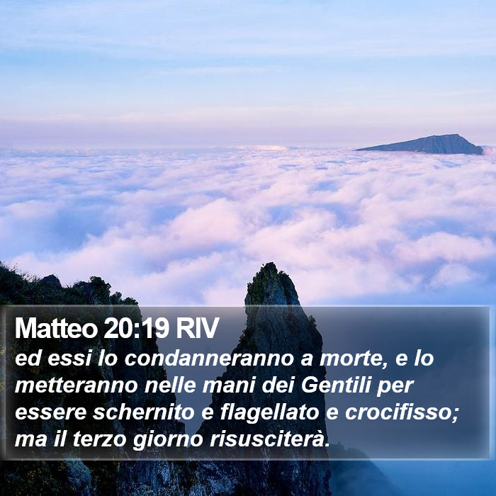 Matteo 20:19 RIV Bible Study