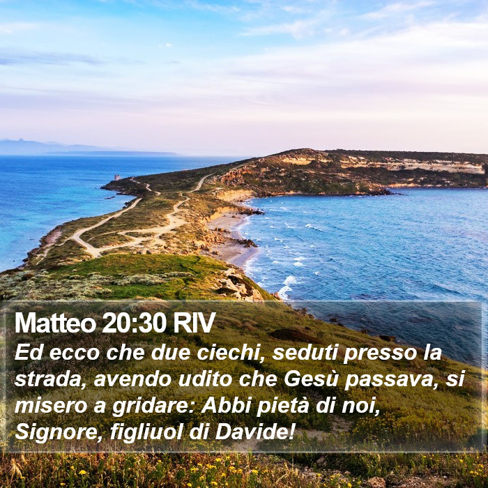 Matteo 20:30 RIV Bible Study