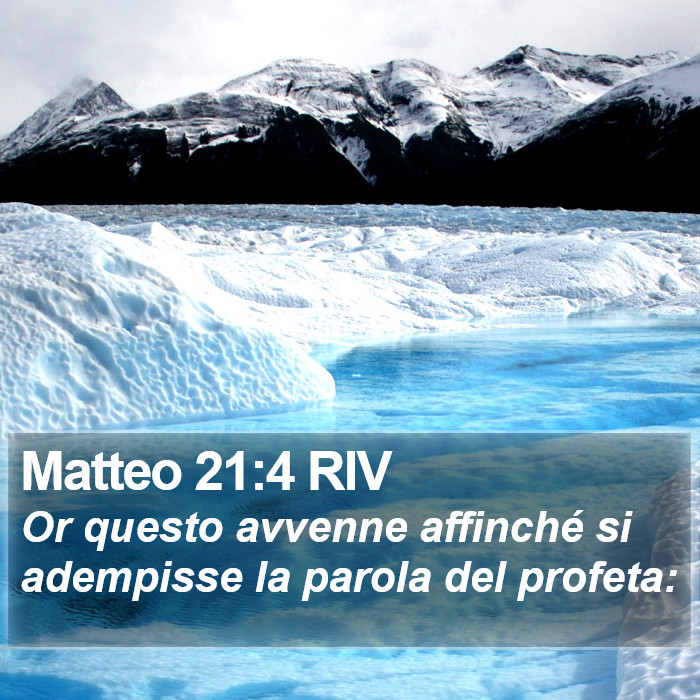 Matteo 21:4 RIV Bible Study